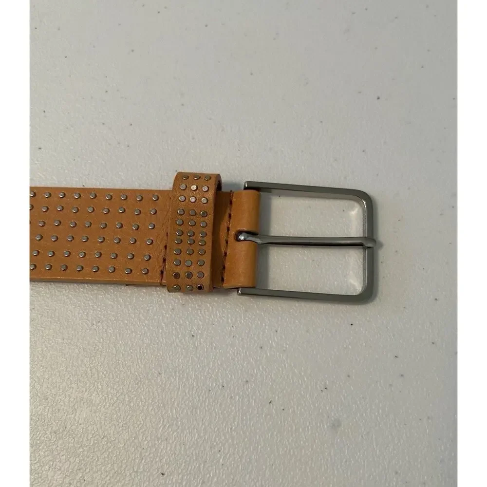 Guess (3540016) Beige/Orange Italian Full Grain Leather Belt Size M